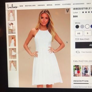 Lulus Dress - Irresistible Charm White Midi Dress